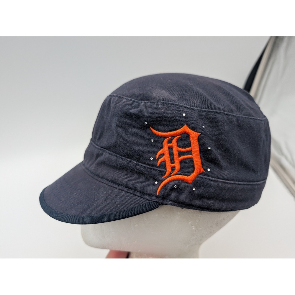 Fan Favorite Detroit Tigers Womens Cadet Hat Navy Blue Rhinestone MLB Baseball